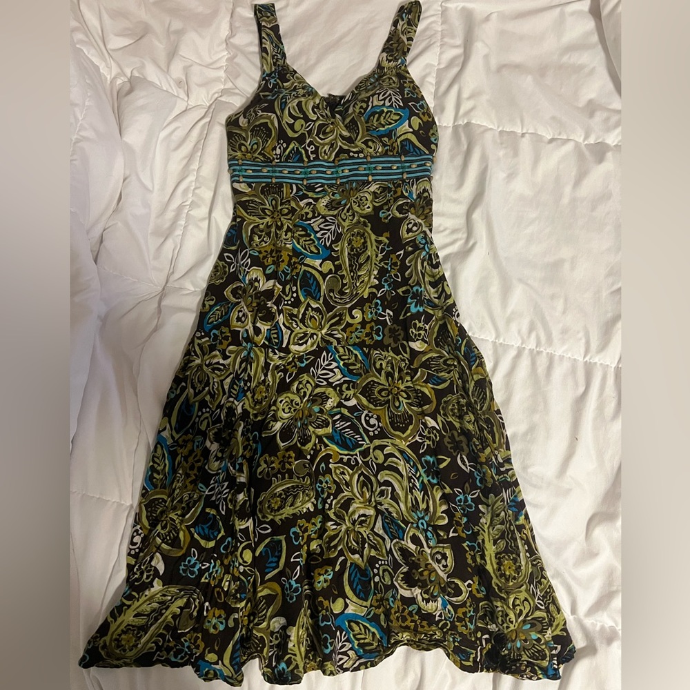 Earth tone Madison Leigh flowy floaral dress